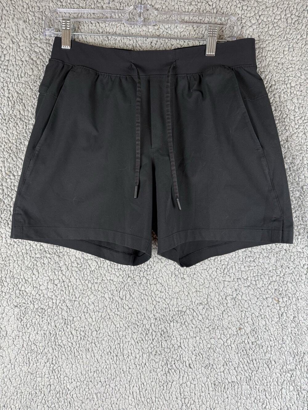 Lululemon Zeroed In Linerless Shorts Mens S Black 7” Gym Training Running